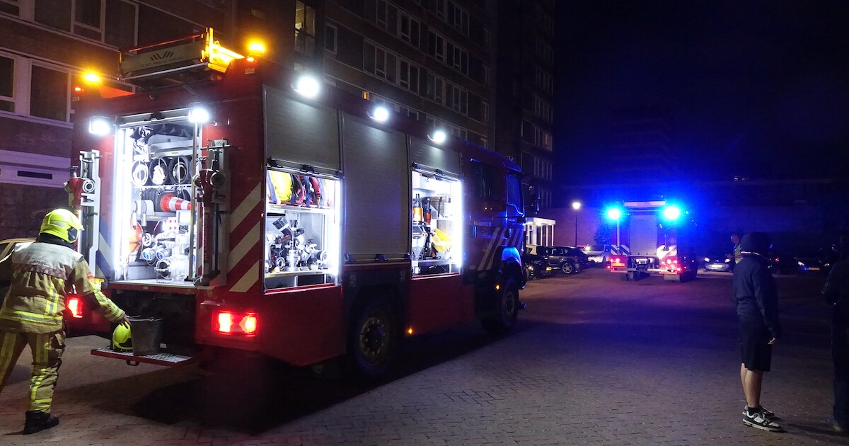Woningbrand in flat op Pelikaanhof in Beverwijk