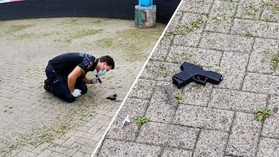 Pas na twee keer taseren kan man met pistool worden overmeesterd: nu krijgt hij celstraf van 1,5 jaa