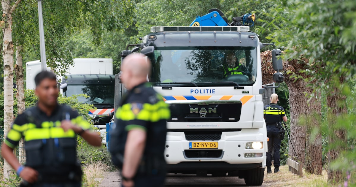 Reconstructie op plek waar Gianinni werd doodgestoken