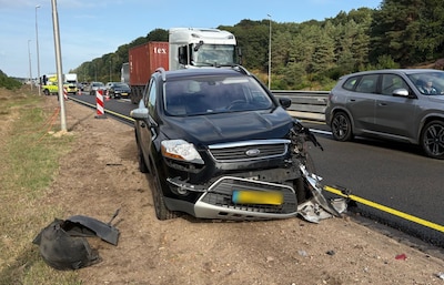 Ongeluk met meerdere auto’s op A1 bij Hoenderloo