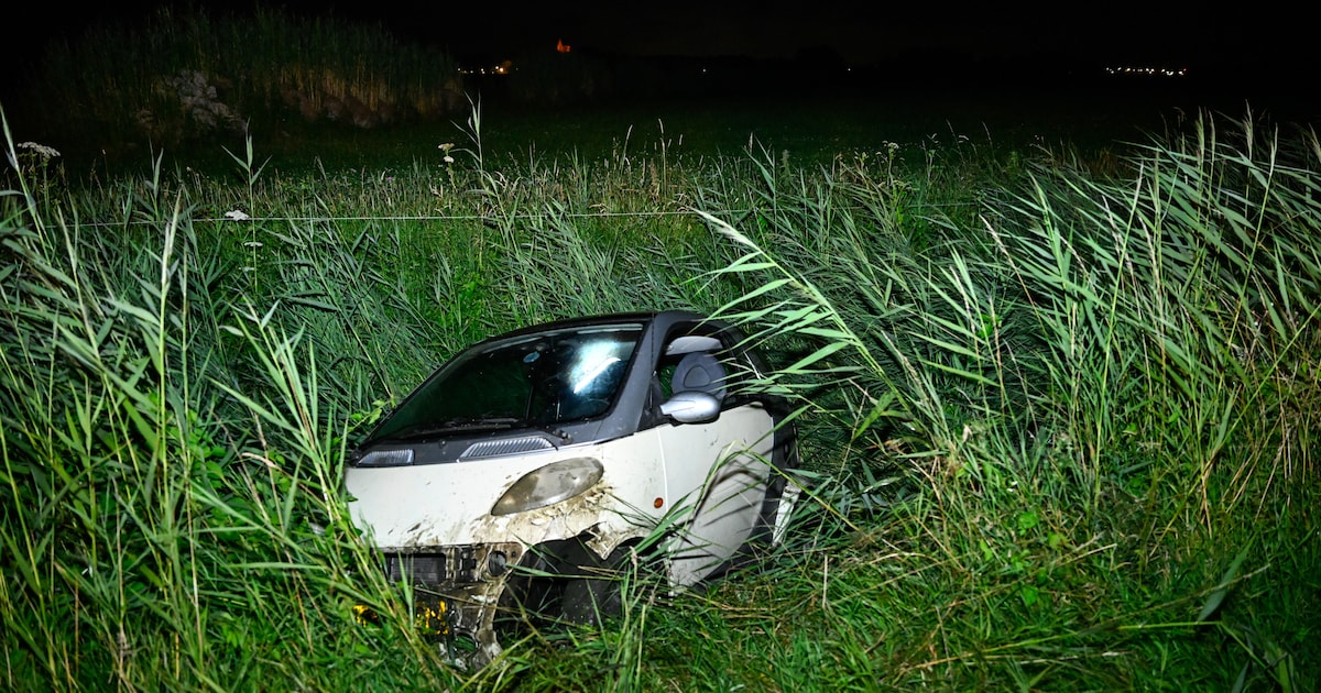 Automobilist belandt met auto in sloot bij Stedum