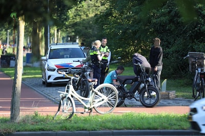 Botsing tussen fietser en fatbiker in Ede