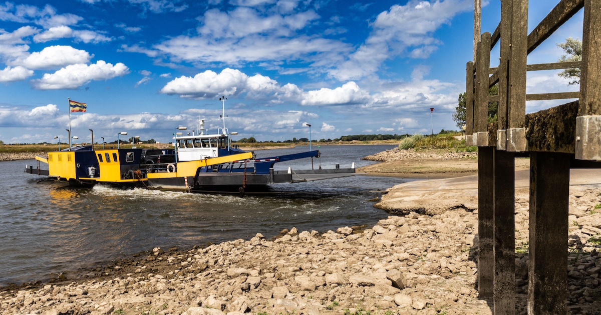 Ene na de andere IJssel-pont stopt door laag water, maar deze twee varen ‘gewoon’ door