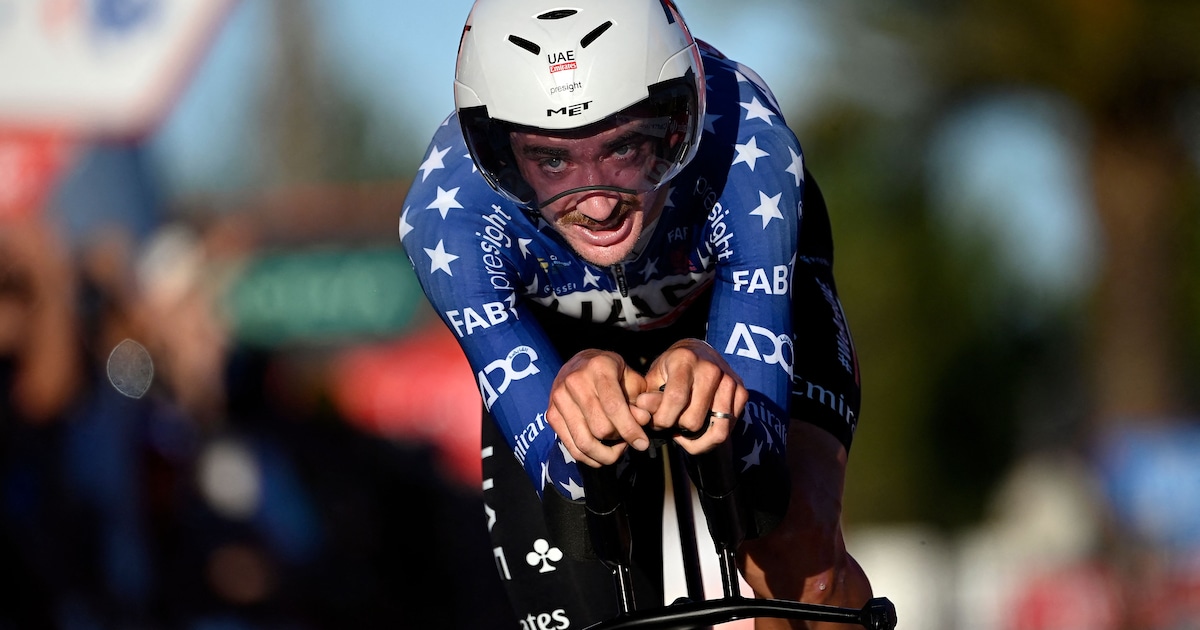 Brandon McNulty klopt Wout van Aert in openingstijdrit Vuelta, Thymen ...