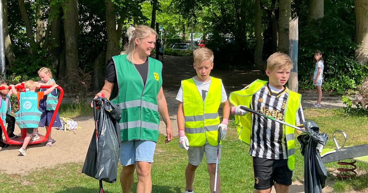 Ruim 800 leerlingen rapen zwerfafval tijdens actieweek in Woudenberg