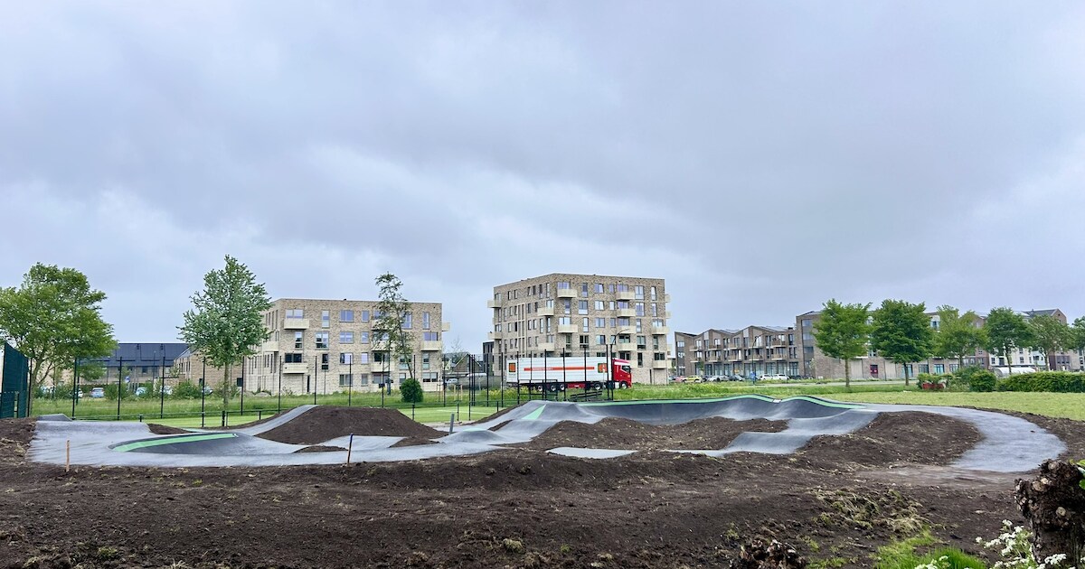 Pumptrack in Bunschoten bijna klaar, gebruik nog niet toegestaan