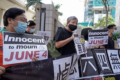 Activisten Hongkong veroordeeld voor herdenken Tiananmenprotest