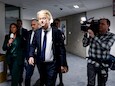 Geert Wilders (PVV) voorafgaand aan het wekelijkse coalitieoverleg in de Tweede Kamer.