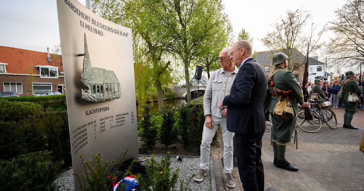 Bleskensgraaf herdenkt dodelijk bombardement van 1940 met nieuw monument