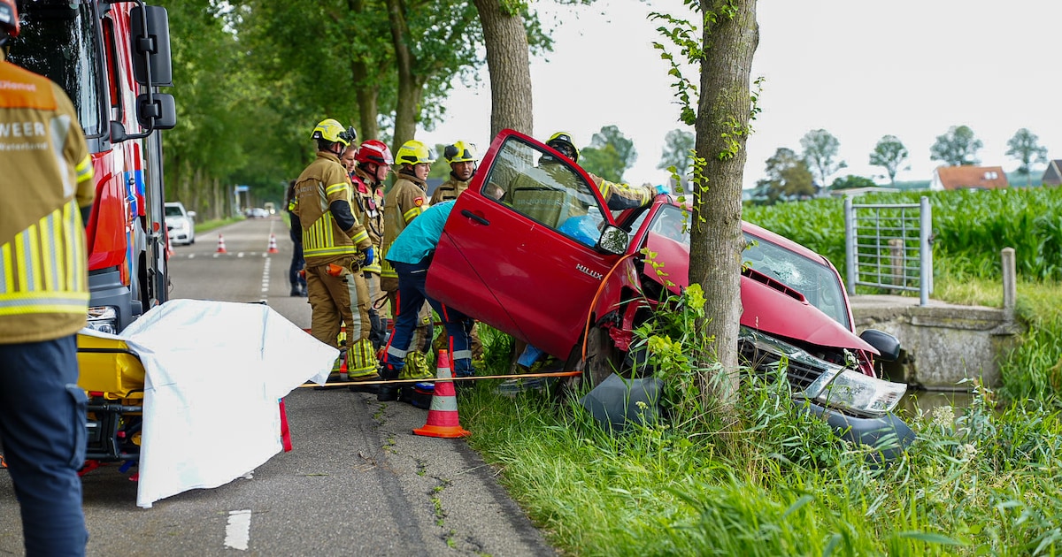 Automobilist bevrijd na eenzijdig ongeluk in de Purmer