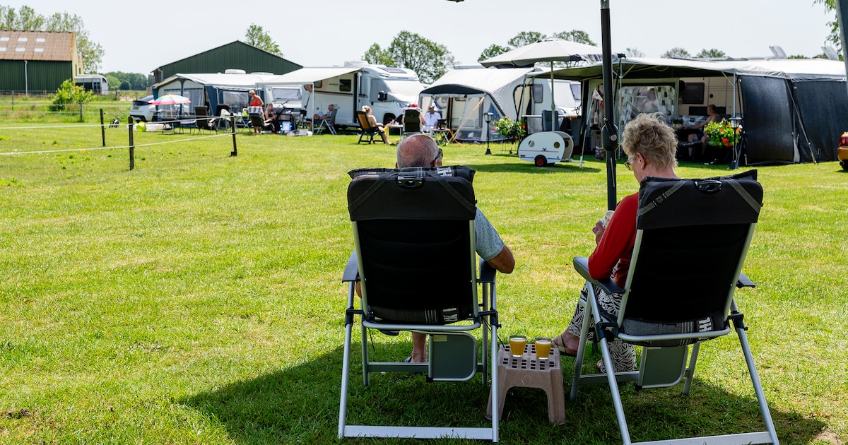 Na nat hemelvaartweekend stroomt camping weer vol: ‘Verdorie toch, eindelijk goed weer’