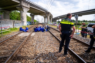 Havenspoorlijn opnieuw geblokkeerd door demonstranten van Geef Tegengas