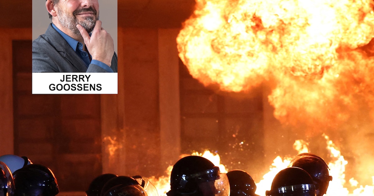 Jerry verbaast zich erover dat in berichtgeving wordt gesproken over een ‘onrustige’ jaarwisseling