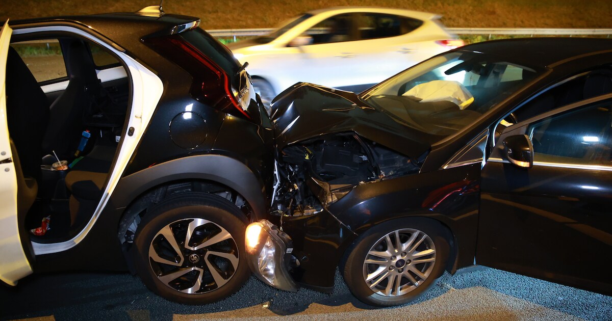 Vier auto's betrokken bij ongeval op A4 bij Schipluiden: geen gewonden, wel verkeershinder