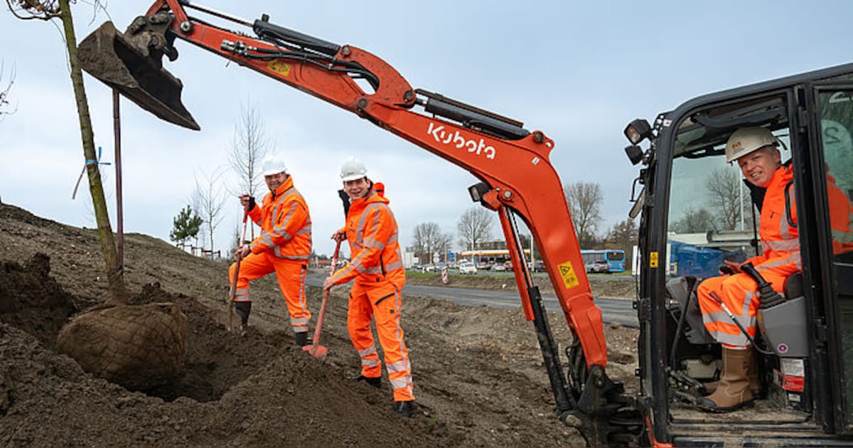 Groene impuls langs R-net busbaan tussen Leiden en Katwijk