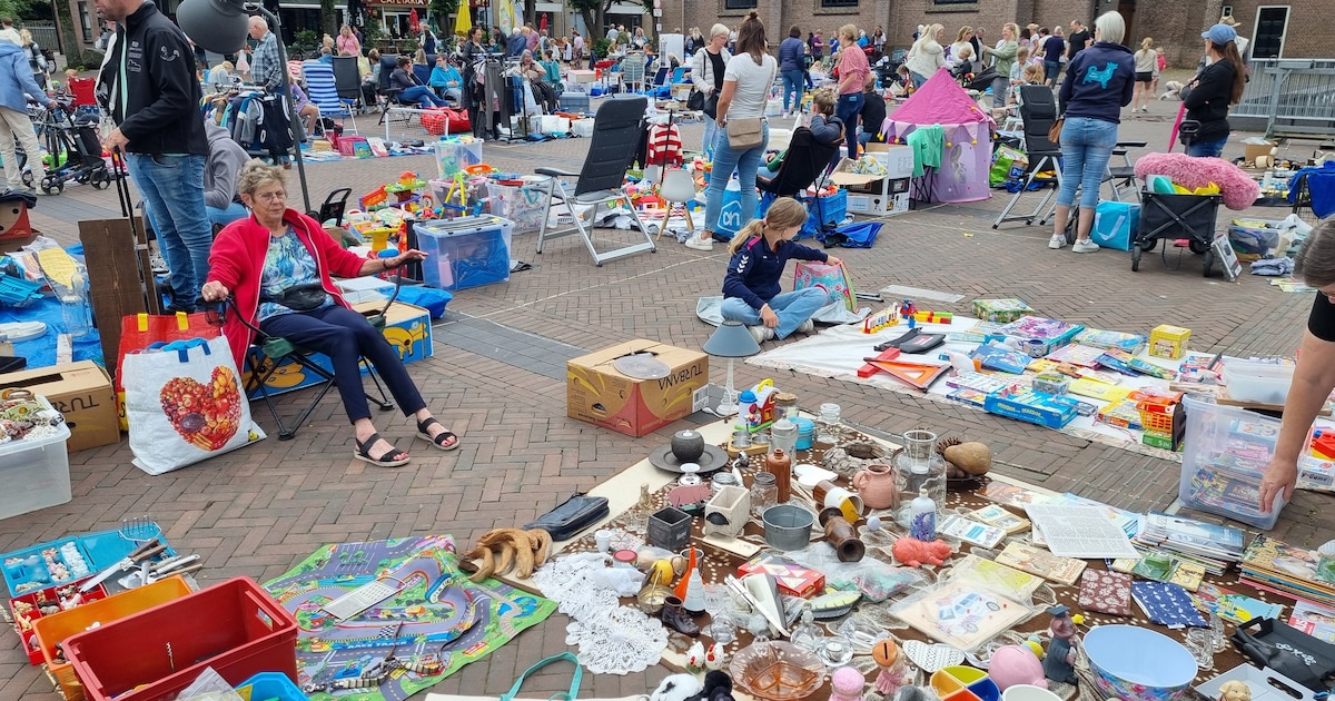 Voorjaarsmarkt bij De Vleugel/Westerkerk in Ermelo