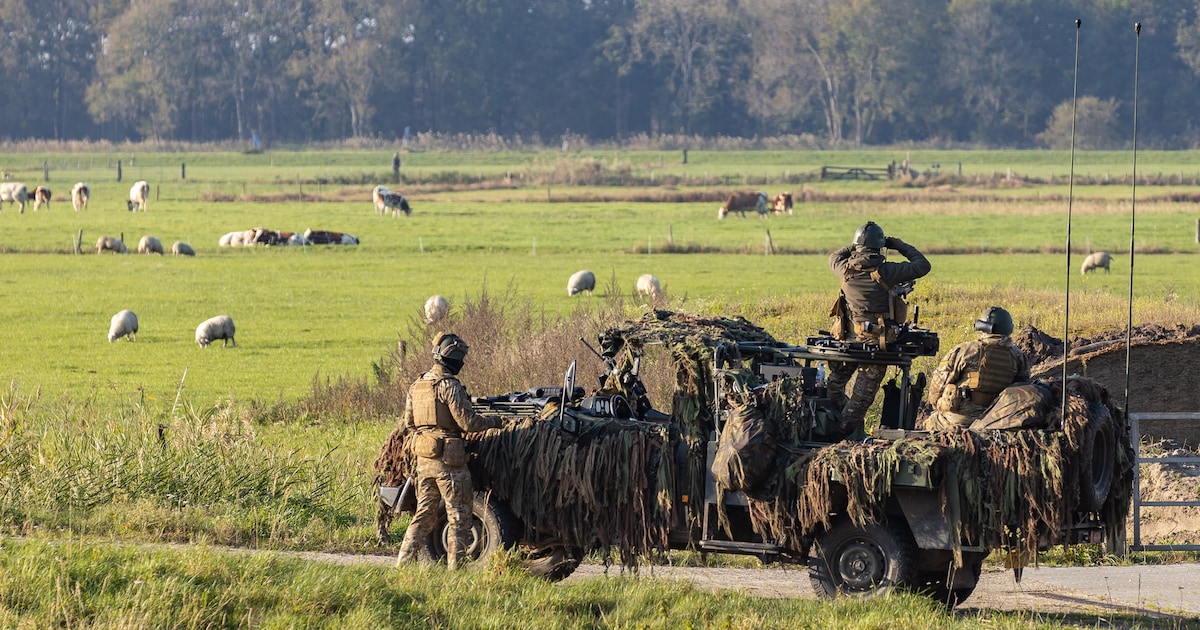 Militairen oefenen in en rond gemeente Staphorst