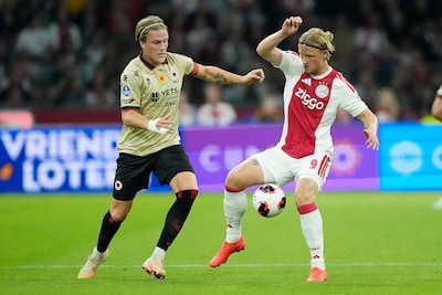 Domper voor Ajax op slag van rust: effectief Excelsior maakt gelijk in Johan Cruijff Arena