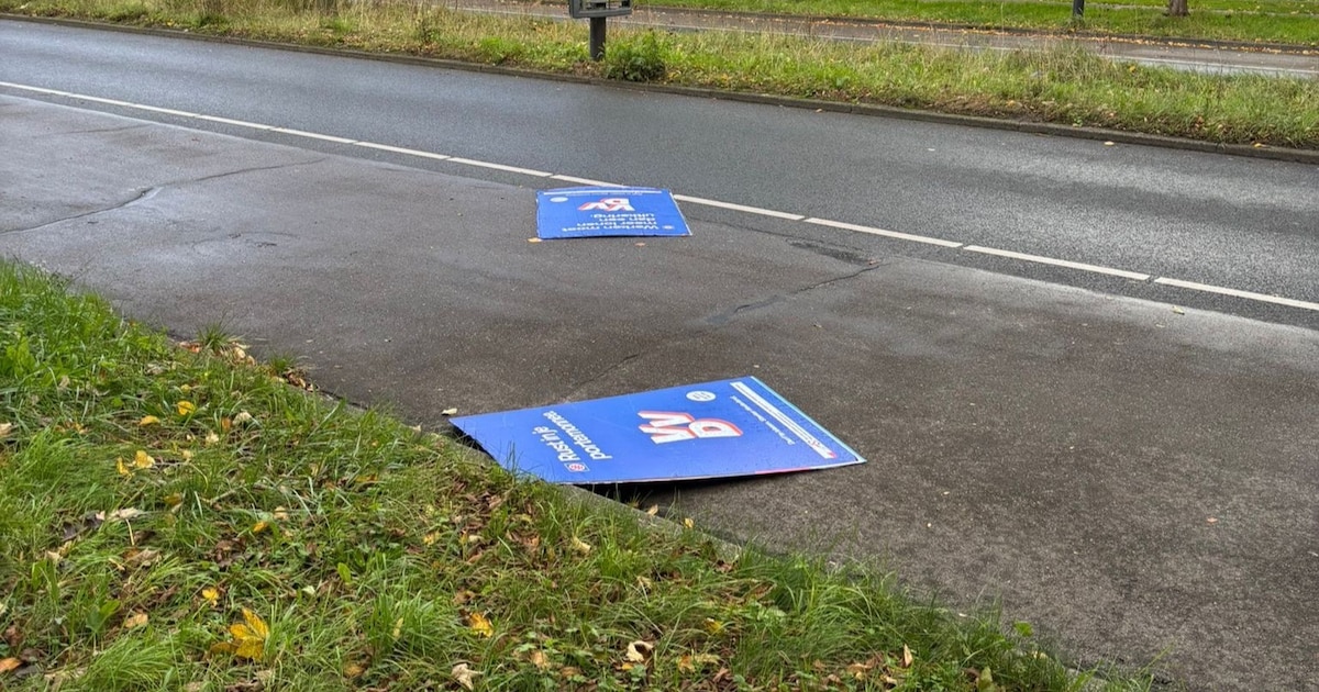 Meerdere verkiezingsborden vernield in Maassluis, VVD doet aangifte