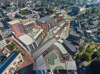 Kijk hoe dit stukje centrum van Hengelo straks verandert in vooral wonen: dit is plan Lange Wemen
