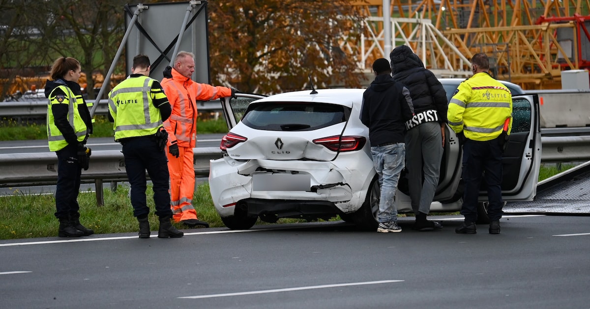 Meerdere rijstroken dicht op A2 bij Vianen na botsing