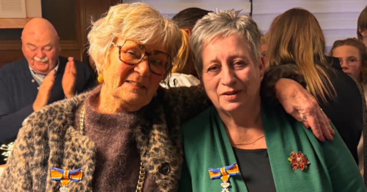 Sylvia Schonewille en Willy Adema ontvangen lintje in Heerlen