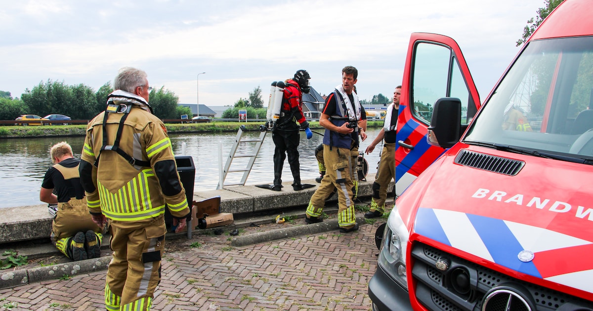 Zoekactie na melding van mogelijk persoon te water in Waddinxveen