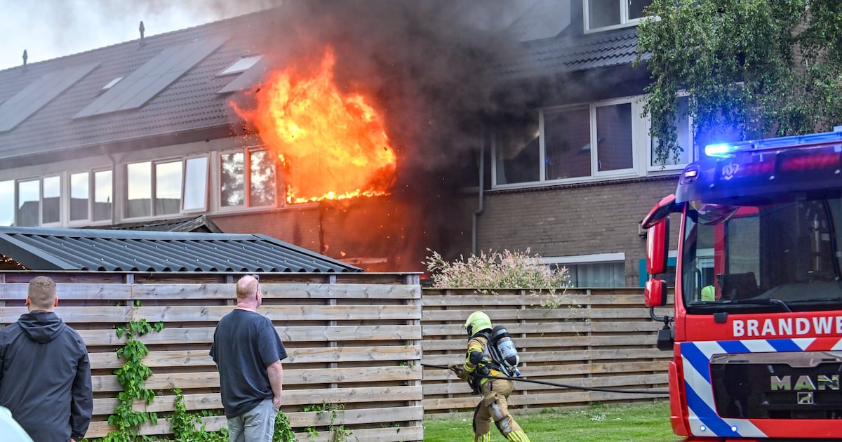 Man (37) aangehouden voor woningbrand Sneek