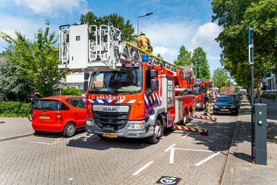 Brand in portiekwoning op het Lakerveld in Rotterdam
