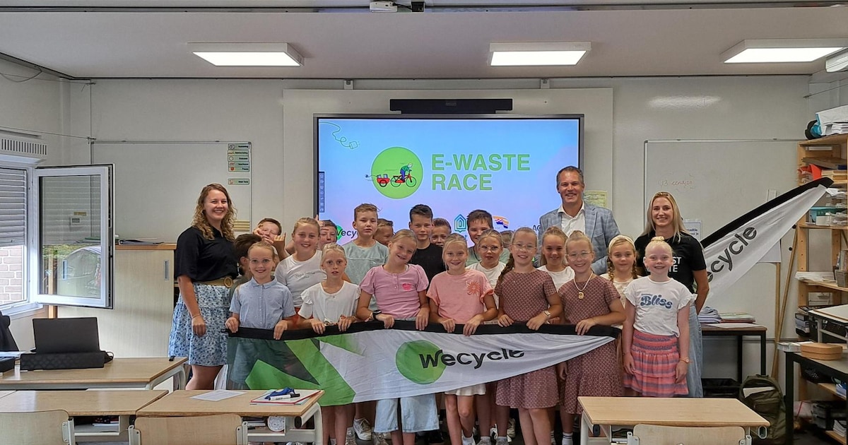 E-waste Race van start op Prins Mauritsschool in Staphorst