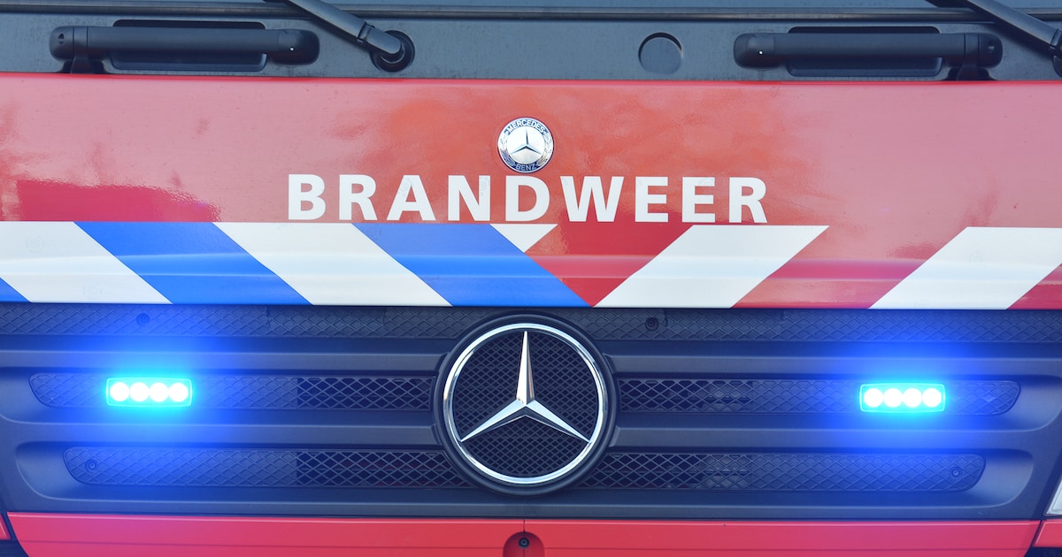 Brandweer voorkomt dat rieten kap in Waalre in vlammen opgaat