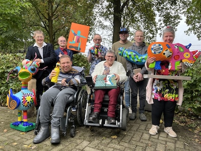 Expositie kunstenaars met een verstandelijke beperking