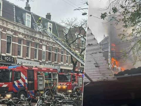 De brand woedde afgelopen zondag. 