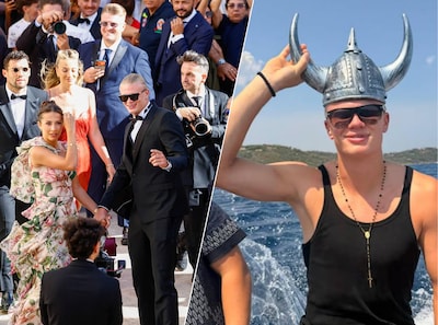Terwijl iedereen uitpuft na een slopend WK, blijft Erling Haaland in Saint-Tropez feesten, dj’en en ‘roeien’