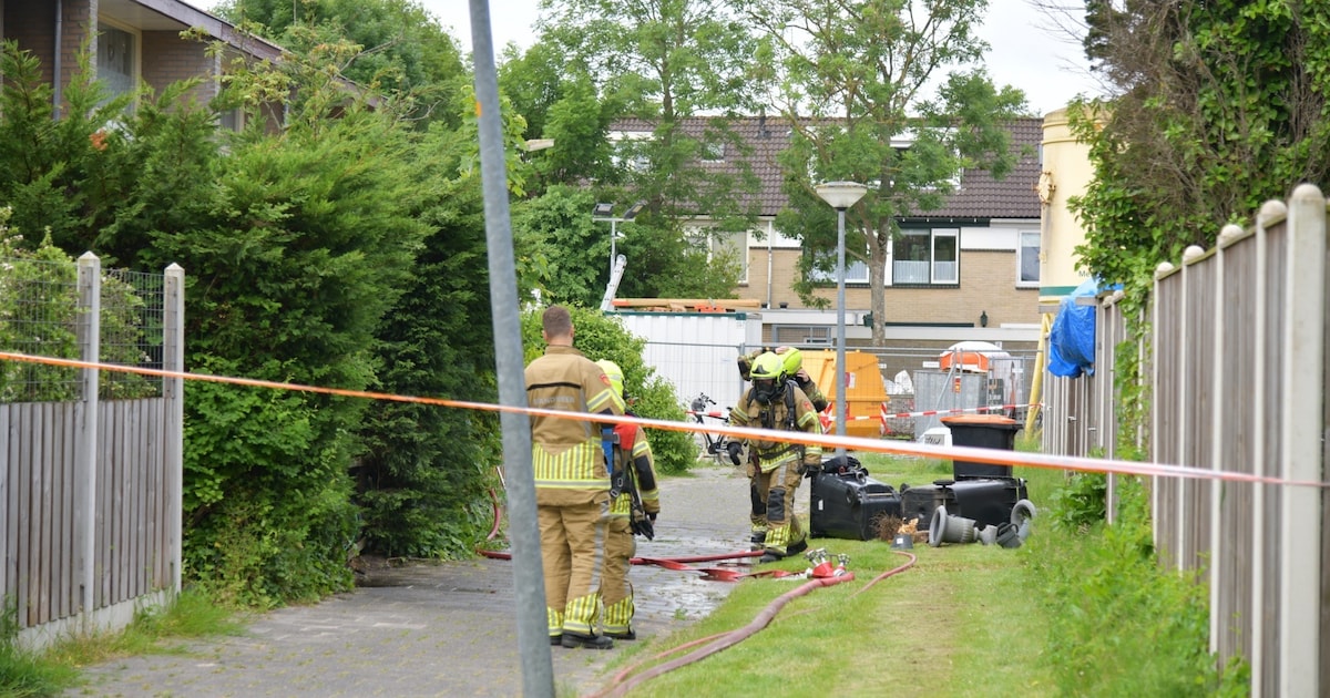 Grote brand bij woning op Gruttoplein in Anna Paulowna