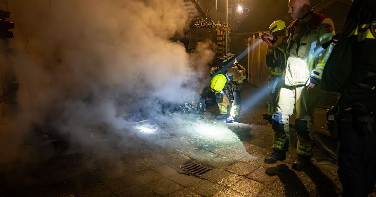 Containers en schutting in vlammen op achter woning in Deventer, politie onderzoekt brandstichting