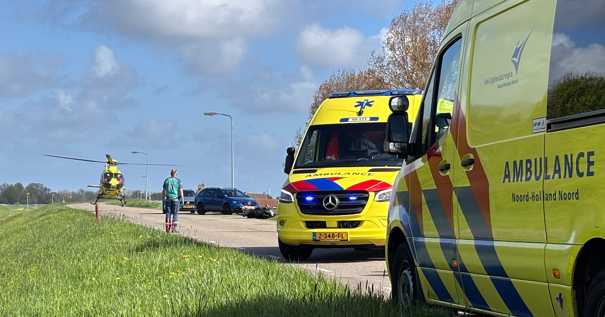 Motorrijder zwaargewond bij ongeval in Wervershoof