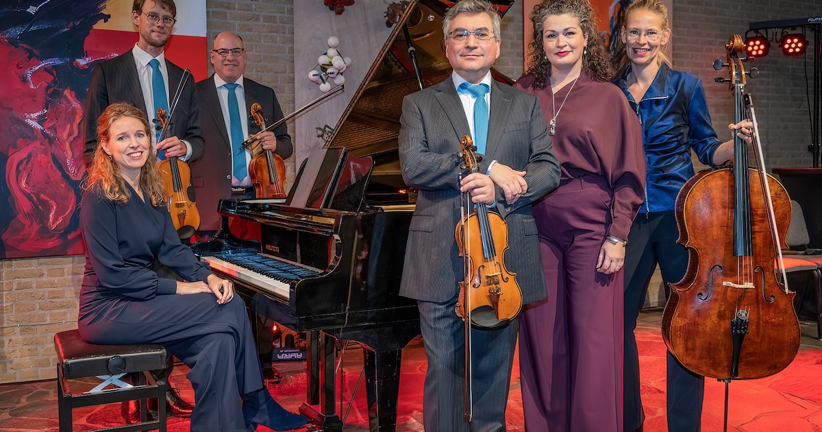 Concert rond jong gestorven Guillaume Lekeu en cheque voor de Voedselbanktuin