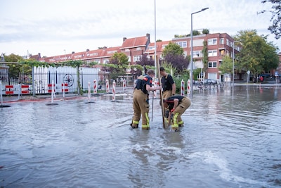 Evides: gebroken waterleiding Mijnsherenplein is kapotgemaakt