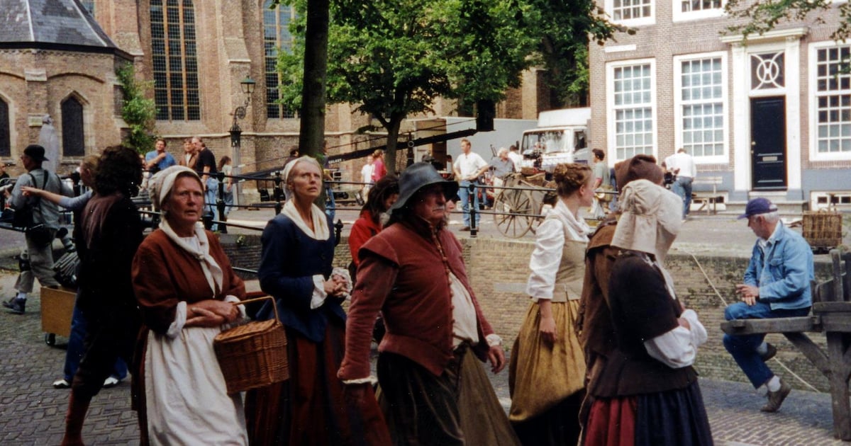Foto's van toen: in 2002 veranderde de Delftse binnenstad in een filmset