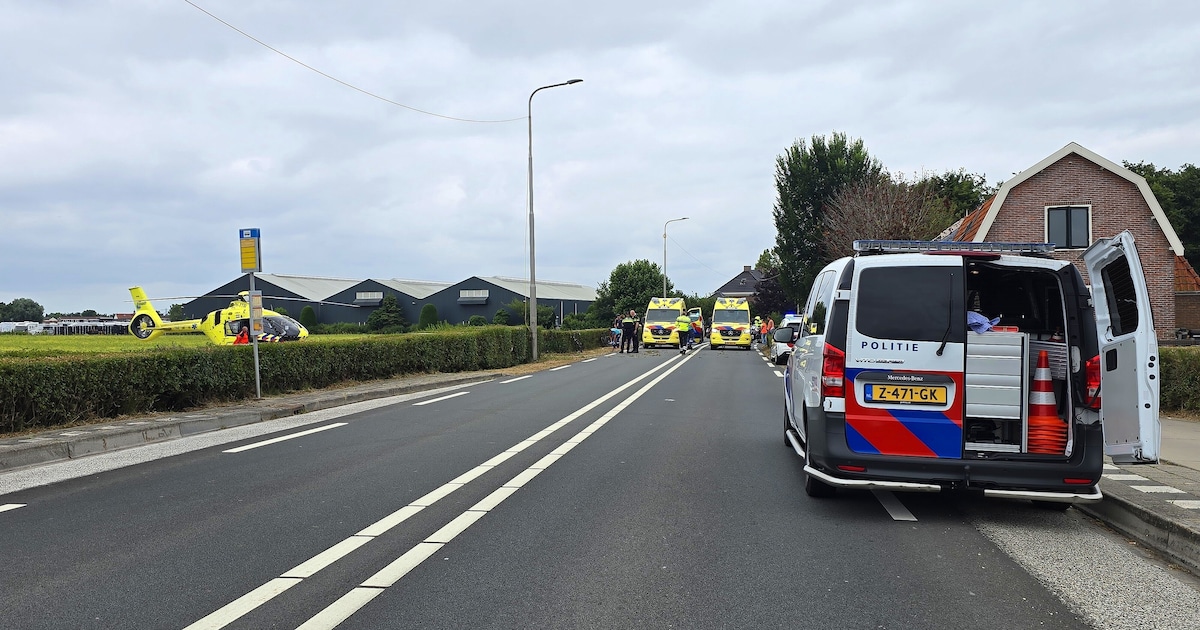 Wielrenner ernstig gewond na botsing met auto