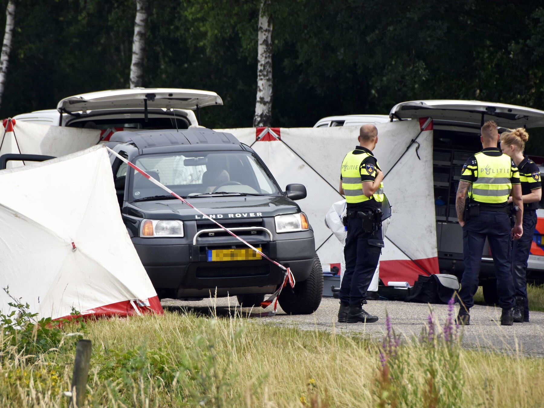 De plek van het fatale schietincident.