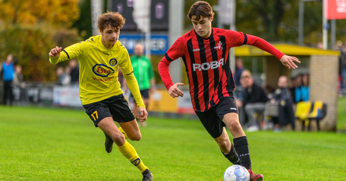 Teun Veldpaus (VVIJ) nam tussenjaar, maar ging niet lang op reis: ‘Dan moet ik het voetbal veel te l