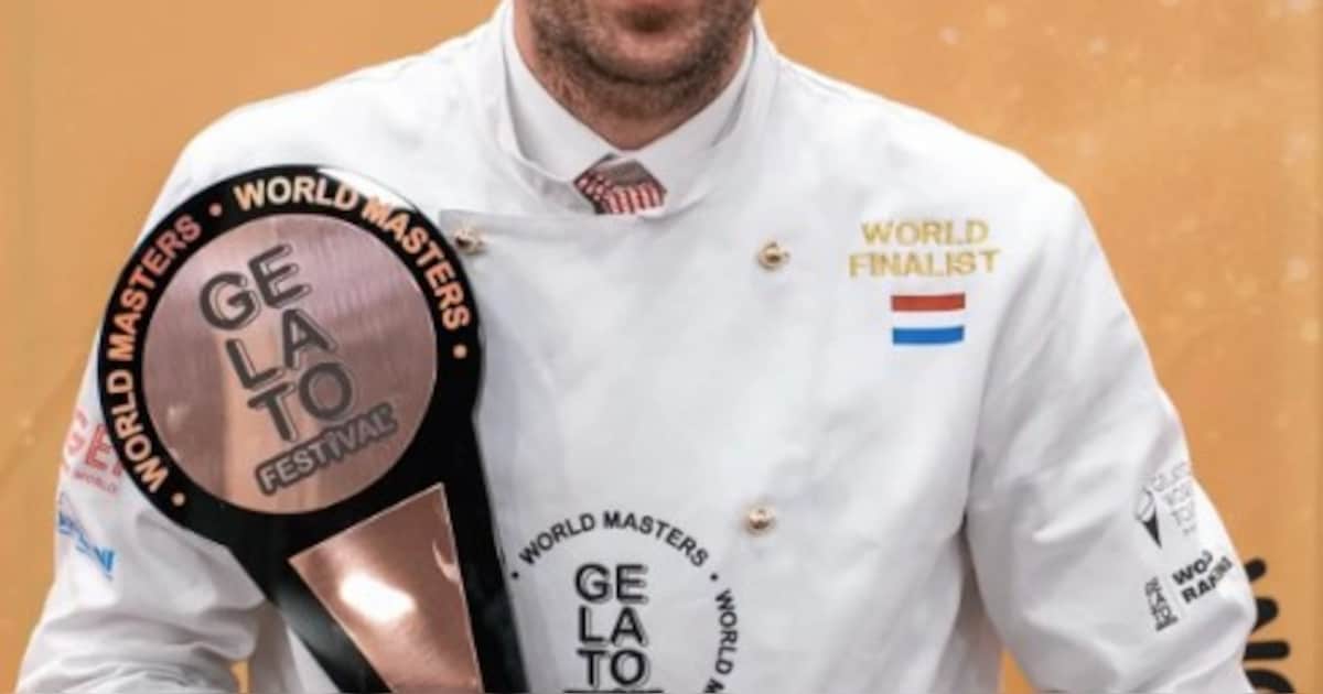 Kees Baars uit Callantsoog wint brons op WK gelato met 'Seaside Delight'