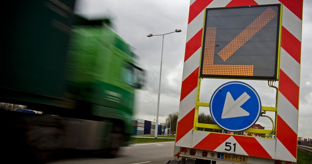 Snelweg A27 bij Almere-Haven gaat twee nachten dicht in verband met werkzaamheden