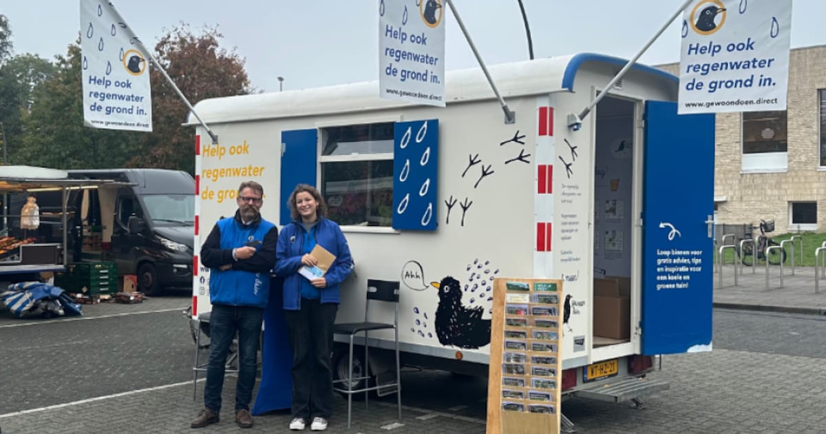 KlimaatKeet en Energiecaravan geven tips op markt in Scherpenzeel