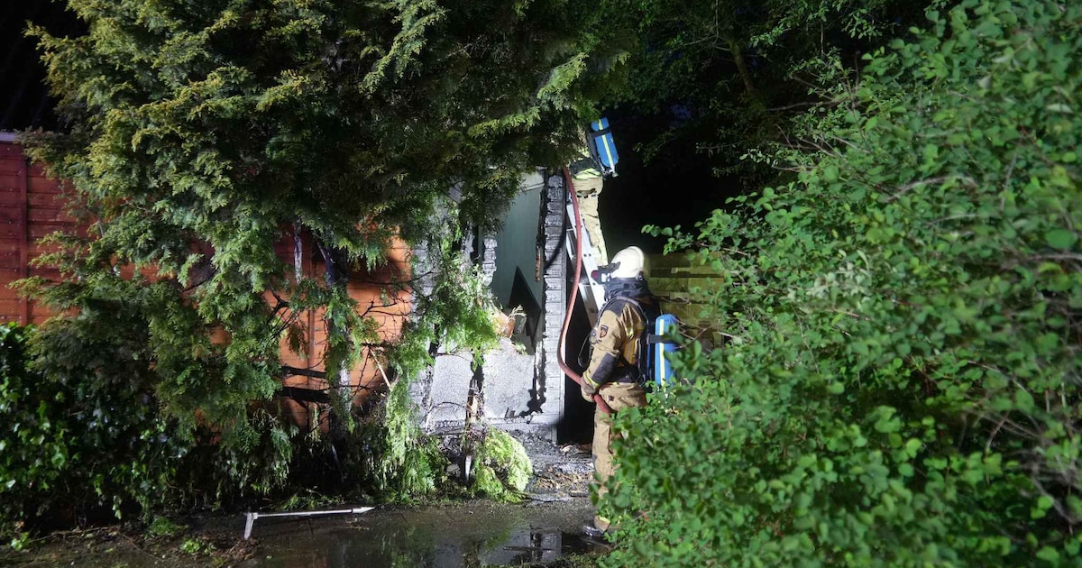 Brand in schuur aan de Linthorst Homanlaan in Coevorden