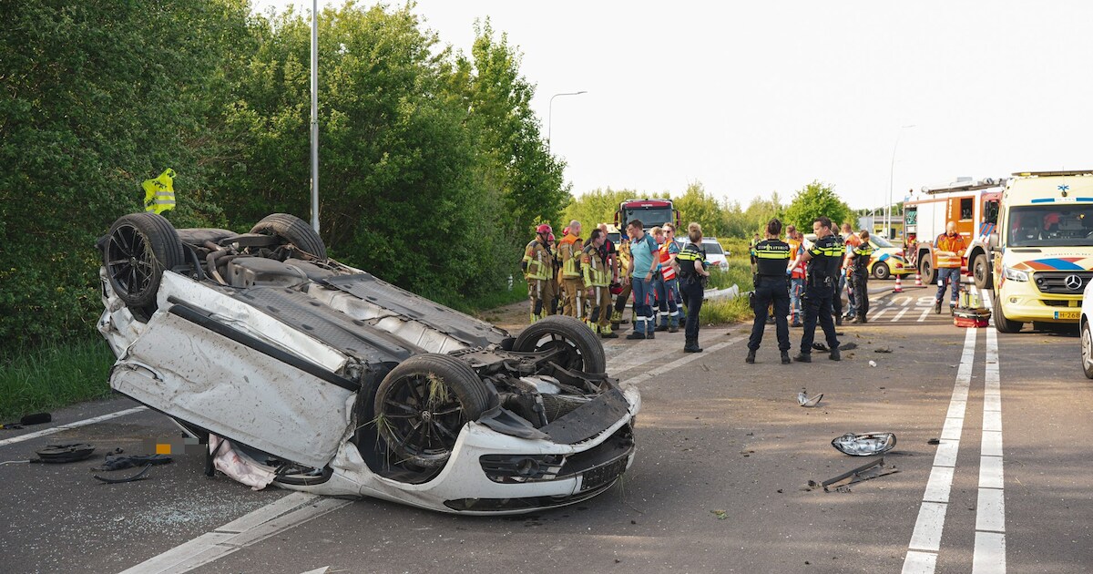 Ongeval met letsel op N261 in Sprang-Capelle, traumahelikopter gealarmeerd
