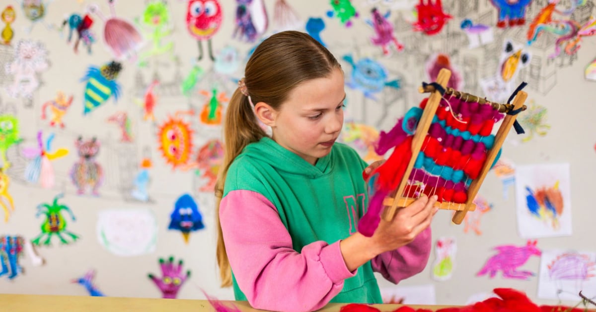 Weven met wol bij Studio C in Bergen: zondag 1 februari voor kinderen van 5 tot 12 jaar
