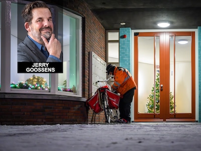 Jerry heeft respect voor de krantenbezorgers, die ondanks de sneeuw wél voor ons op pad gingen
